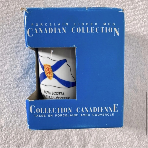 Vintage Canadian Collection Nova Scotia Porcelain Lidded Mug Souvenir Mug - Picture 9 of 16
